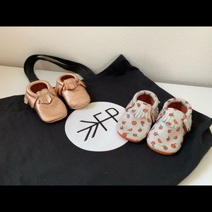 Freshly Picked Moccasins Sz 3 w/FREE tote-2 Pairs